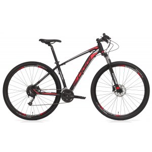 Bicicleta Aro 29 Oggi Big Whell 7.0 17" 2019 - Preto Fosco com Vermelho e Branco
