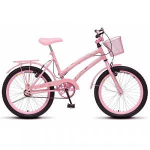 Bicicleta Aro 20 Colli Cica - Rosa com branco