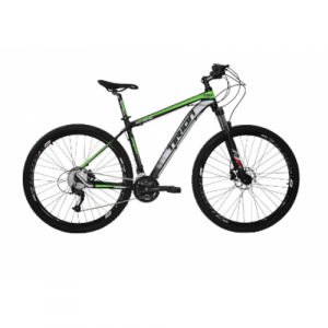Bicicleta Alumínio Aro 29 South Tirion T02 27 Velocidades Quadro 17" - Preto fosco com Verde e Cinza