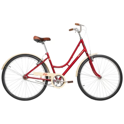 Bicicleta Alumínio Aro 26 Blitz Vintage Style - Vermelha