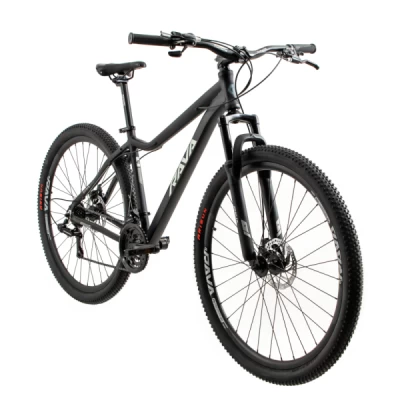 Bicicleta Alumínio Aro 29 Rava Land 21 Velocidades 17.5" - Preto com Cinza