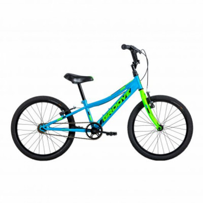 Bicicleta Alumínio Aro 20 Groove Ragga  - Azul com Verde e Preto