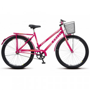 Bicicleta Aro 26 Colli Super Fort sem marcha - Pink