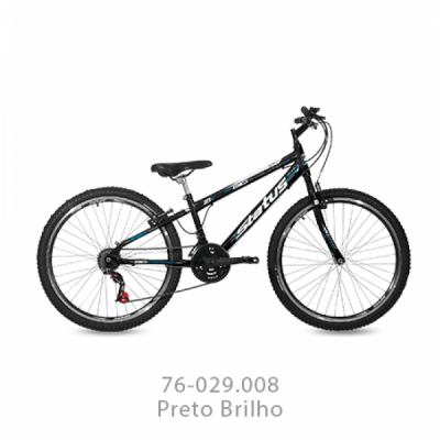 Bicicleta Aço Aro 26 Status Freeride Big Evolution 21 Velocidades - Preto Brilho