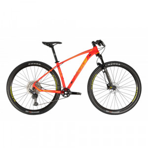 Bicicleta Aro 29 Oggi Big Whell 7.3 12 velocidades 17" 2021 - Vermelho com amarelo