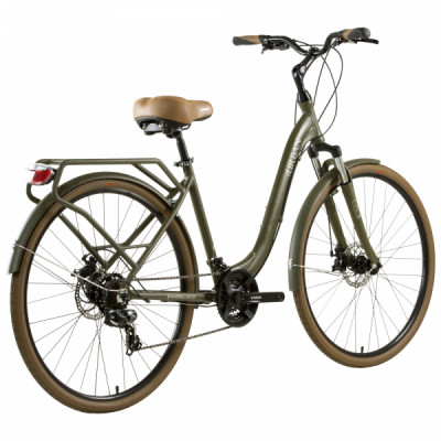 Bicicleta Aro 700 Groove Urban Premium 21 Velocidades 21" - Verde