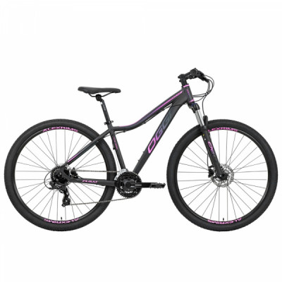Bicicleta Alumínio Aro 29 Oggi Float HDS 5.0 24 Velocidades Quadro 17" Ano 2021 - Preto com Pink e Azul