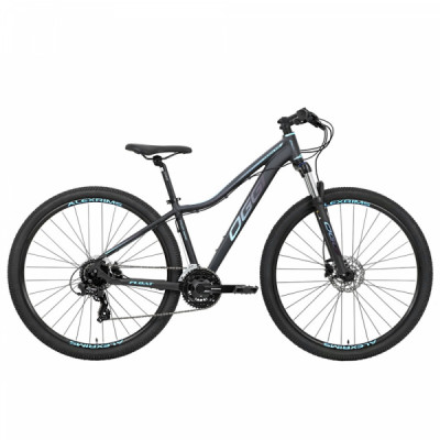 Bicicleta Alumínio Aro 29 Oggi Float HDS 5.0 24 Velocidades Quadro 15" Ano 2021 - Preto com Azul e Pink