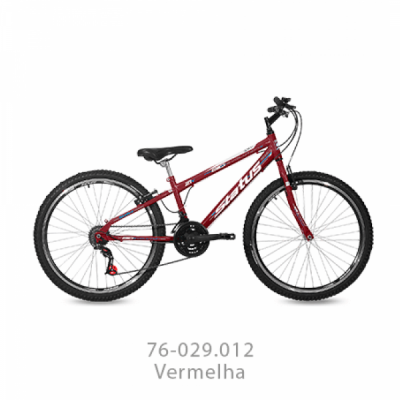 Bicicleta Aço Aro 26 Status Freeride Big Evolution 21 Velocidades - Vermelho