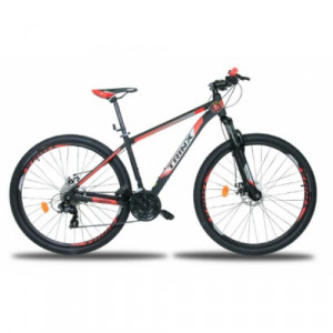 Bicicleta Aro 29 Trinx M100-pro 24 Velocidades 18" - Preto fosco com vermelho