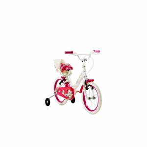 Bicicleta Aro 16 Groove Unilover - Branco com Rosa