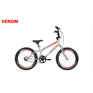 Bicicleta Aro 20 Caloi BMX Venom - Cinza com laranja