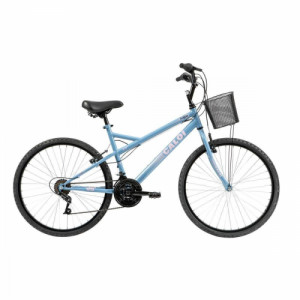Bicicleta Aro 26 Caloi Ventura 21 Velocidades 18" Ano - Azul claro com branco
