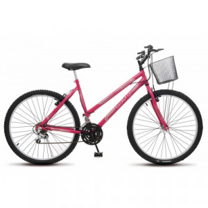 Bicicleta Aro 26 Colli Allegra City 18 velocidades - Pink