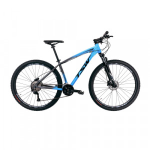 Bicicleta Alumínio Aro 29 TSW Hunch Plus 24 Velocidades Quadro 17" Ano 2021 - Azul com cinza
