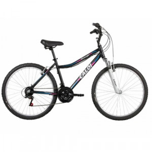 Bicicleta Aro 26 Caloi Rouge 21 Velocidades 17,5" - Preto, Azul e Pink