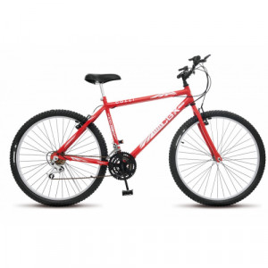Bicicleta Aro 26 Colli CBX-750 18 Velocidades - Vermelho com branco