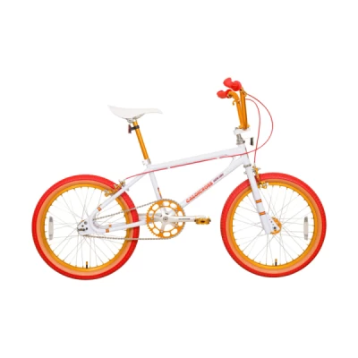 Bicicleta Aro 20 BMX Caloi Cross Extralight, Ano 2023 - Branco com Vermelho