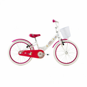 Bicicleta Aro 20 Groove Unilover - Branco com Rosa