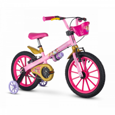 Bicicleta Aro 16 Nathor Princess - Rosa
