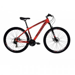 Bicicleta Alumínio Aro 29 South Legend 21 Velocidades Quadro 19" - Vermelho fosco com preto