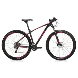 Bicicleta Aro 29 Oggi Big Whell 7.2 19" 2019 - Preto Fosco com Pink e Verde