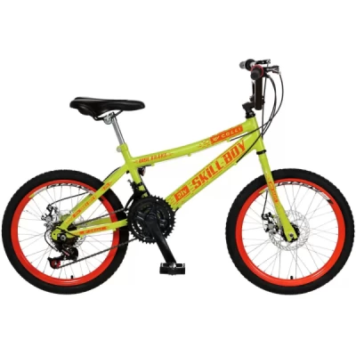 Bicicleta Aro 20 Colli Skill boy 21 Velocidades - Amarelo com Laranja Neon