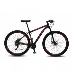 Bicicleta Alumínio Aro 29 Colli High Performance Atalanta 21 Velocidades Quadro 18" - Preto fosco com rosa neon