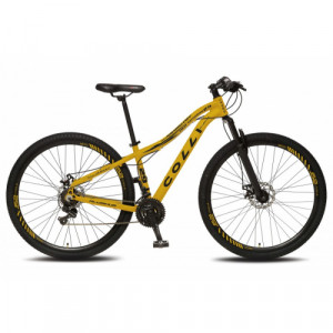 Bicicleta Alumínio Aro 29 Colli High Performance 21 Velocidades Quadro 15,5" - Amarelo fosco com preto