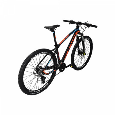 Bicicleta Alumínio Aro 29 South New R06 24 Velocidades 17" - Preto fosco com Azul e Laranja