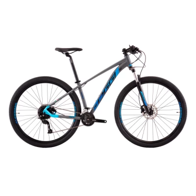 Bicicleta Alumínio Aro 29 Oggi Big Wheel 7.0 18 Velocidades Quadro 17,0" Ano 2023 - Grafite, Azul e Preto