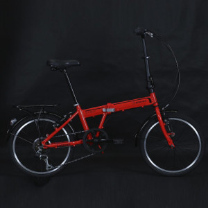 Bicicleta Aro 20 Elleven Dubly Dobravel 6 Velocidades - Vermelho