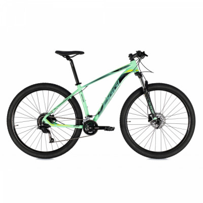 Bicicleta Alumínio Aro 29 Oggi Big Wheel 7.0 18 Velocidades Quadro 19,0" Ano 2021 - Verde com Preto e Limão