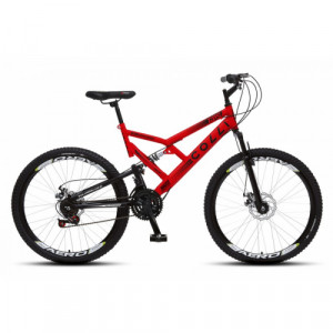 Bicicleta Aro 26 Colli GPS 21 Velocidades 18" - Vermelho com preto