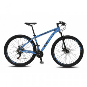 Bicicleta Alumínio Aro 29 Colli High Performance Atalanta 21 Velocidades Quadro 18" - Azul fosco com preto