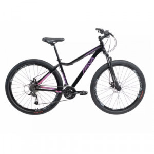 Bicicleta Aro 29 Rava Nina 24 Velocidades 17,5" Ano  - Preto, pink e violeta