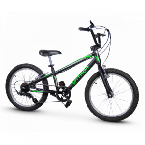 Bicicleta Aro 20 Nathor Blade 6 velocidades - Preto com Verde