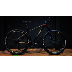 Bicicleta Aro 29 Oggi Big Whell 7.5 19'' 2020 - Preto com Dourado e Vermelho