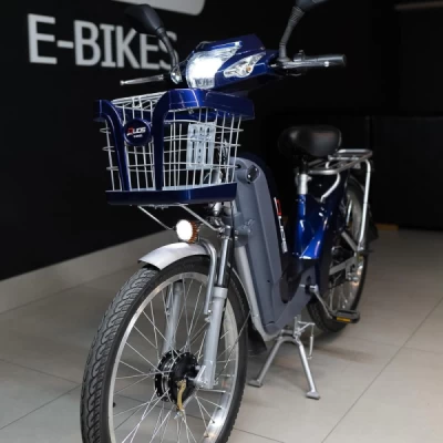 Bicicleta Elétrica Aro 24 Duos E-Maxx 350w; 48v; 32km/h - Azul