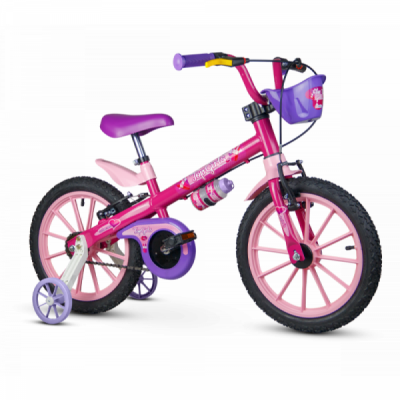 Bicicleta Aro 16 Nathor Top Girls - Rosa