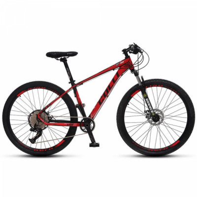 Bicicleta Alumínio Aro 29 Colli F11 Kit Absolute 12 Velocidades Quadro 18" - Vermelho com preto