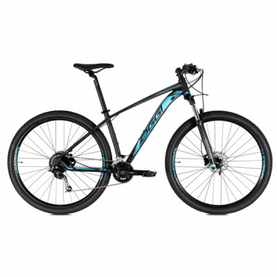 Bicicleta Alumínio Aro 29 Oggi Big Wheel 7.1 shimano Alivio/ Deore 18 Velocidades Quadro 17" Ano 2021 - Preto com Azul e Grafite