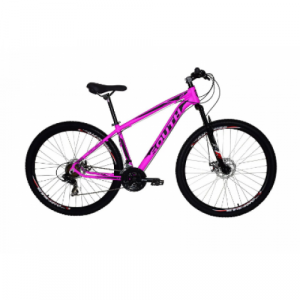 Bicicleta Alumínio Aro 29 South Legend 21 Velocidades Quadro 15.5" - Rosa neon com preto