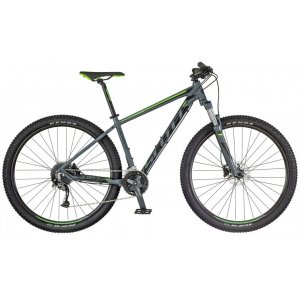 Bicicleta Alumínio Aro 29 Scott Aspect - 940 27 Velocidades Quadro 17'' 2018 - Cinza com Preto e Verde