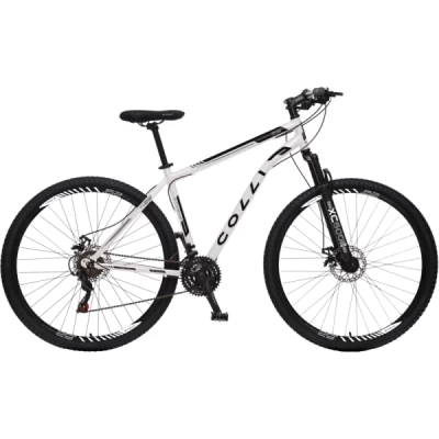 Bicicleta Aço Aro 29 Colli Athena 21 Velocidades Quadro 17" - Branco com preto