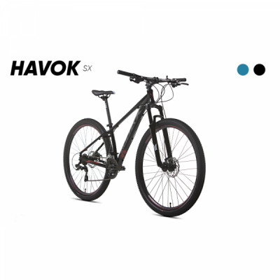 Bicicleta Alumínio Aro 29 Audax Havok SX 21 Velocidades Quadro 15" - Preto, CInza e Laranja