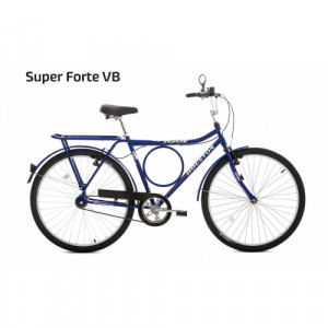 Bicicleta Aço Aro 26 Houston Super Fort Barra Circular - Azul