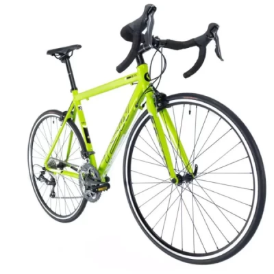 Bicicleta Alumínio Aro 700 TSW TR20 Shimano Claris 2x8 Velocidades, Quadro 54 cm - Verde neon com preto