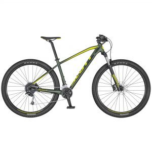 Bicicleta Aro 29 Scott Aspect - 930 19'' 2020 - Verde Escuro com Amarelo