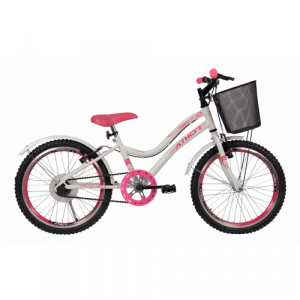 Bicicleta Aro 20 Athor Mist - Branco com rosa